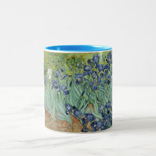 Van Gogh Stilleven: Vaas met Irissen Tweekleurige Koffiemok