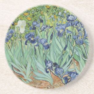 Van Gogh Stilleven: Vaas met Irissen Zandsteen Onderzetter