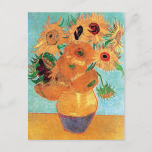 Van Gogh - Stilleven vaas met twaalf zonnebloemen Briefkaart