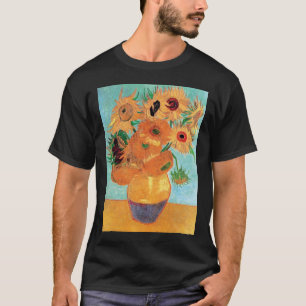 Van Gogh - Stilleven vaas met twaalf zonnebloemen T-shirt