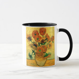 Van Gogh - Stilleven vaas met vijftien zonnebloeme Mok