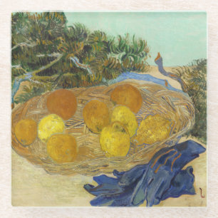 Van Gogh Stilleven van Sinaasappels Citroenen Blau Glazen Onderzetter