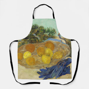Van Gogh Stilleven van Sinaasappels Citroenen Blau Schort