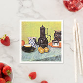 Van Gogh - stilstaand leven met blauw elemelkoffep Servet (Insitu)