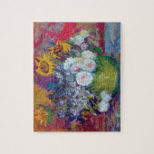 Van Gogh - stilstaand leven met Rozen en zonnebloe Legpuzzel (Verticaal)