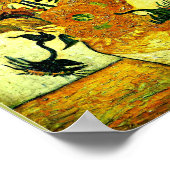 Van Gogh - stilstaande levensfase met 14 zonnebloe Poster (Hoek)