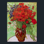 Van Gogh - Stilstaande rode papavers en Daisies Poster<br><div class="desc">Nog steeds leven Rode Poppies en Daisies van Van Gogh. Geweldig schilderij met de titel Stilleven Red Poppies en Daisies,  gemaakt door Van Gogh.</div>