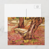 Van Gogh Stone Bench in Garden, St Paul Hospital Briefkaart (Voorkant / Achterkant)