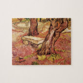 Van Gogh Stone Bench in Garden, St Paul Hospital Legpuzzel (Horizontaal)