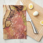 Van Gogh Stone Bench in Garden, St Paul Hospital Theedoek (Quarter Fold)