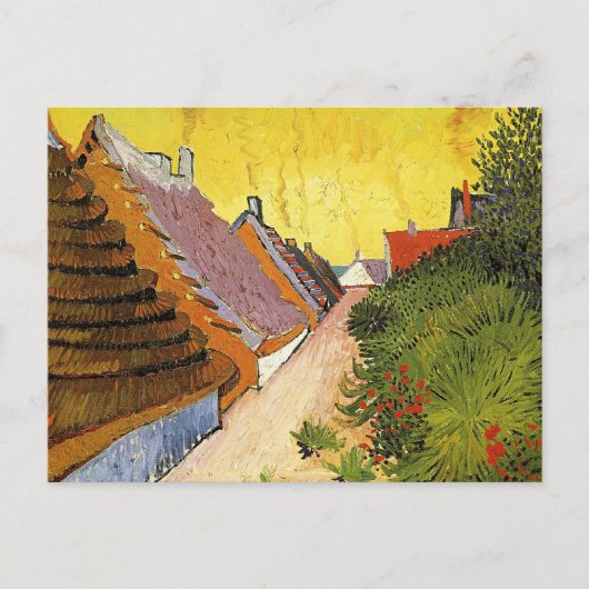 Van Gogh - Straat in Saintes-Maries, Briefkaart (Voorkant)
