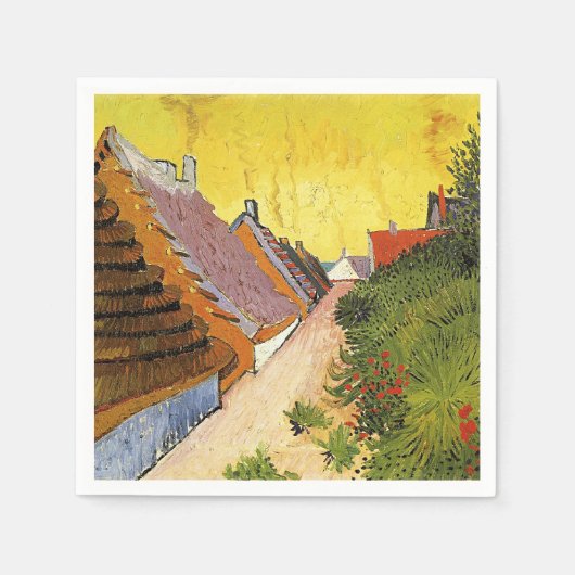 Van Gogh - Straat in Saintes-Maries, Servet (Voorkant)