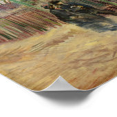 Van Gogh Straattafereel in Montmartre  Poster (Hoek)