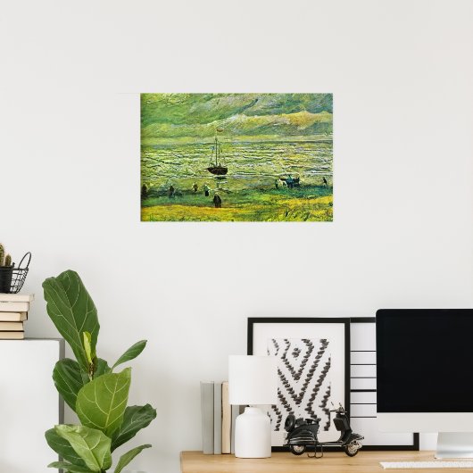 Van Gogh - Stranden van Scheveningen, Poster (Thuiskantoor)