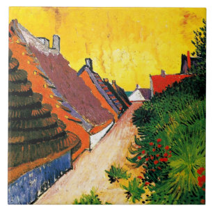 Van Gogh - Street in Saintes-Maries,  kunst Tegeltje