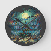 Van Gogh Style Acrylic Wall Clock Ronde Klok (Voorkant)
