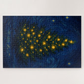 Van Gogh-style Christmas Tree Jigsaw Puzzle Legpuzzel (Horizontaal)