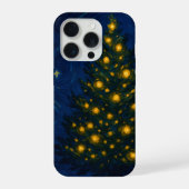 Van Gogh-style Christmas Tree Phone Case - iPhone iPhone Hoesje (Achterkant)
