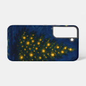 Van Gogh-style Christmas Tree Phone Case - Samsung Galaxy Hoesje (Achterkant horizontaal)
