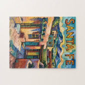 Van Gogh Style Santa Fe Travel Art with Adobe Home Legpuzzel (Horizontaal)