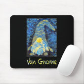 Van Gogh Style Van Gnome Art Schilder Design Starr Muismat (Met muis)