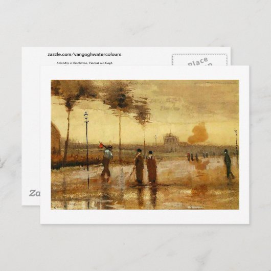 Van Gogh Sunday in Eindhoven Fine Art Briefkaart (Voorkant / Achterkant)