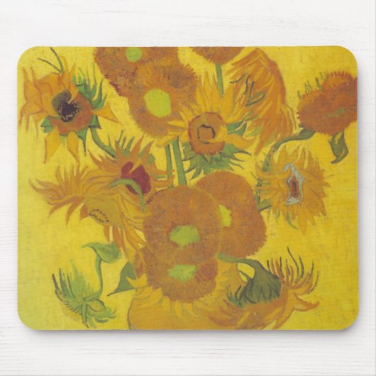 Van Gogh Sunflower 2 Muismat (Voorkant)