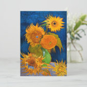 Van Gogh Sunflower Aankondiging (Staand voorkant)