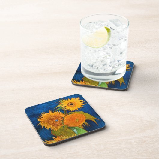 Van Gogh Sunflower Bier Onderzetter (Rechterzijde)