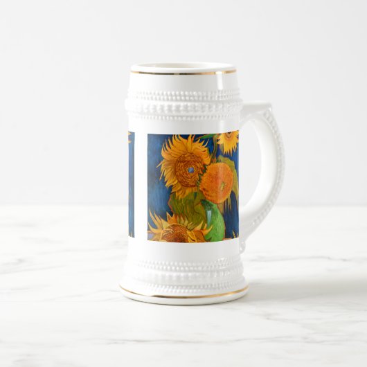 Van Gogh Sunflower Bierpul (Voorkant rechts)