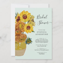 Van Gogh Sunflower Bridal Shower