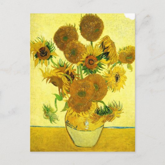Van Gogh Sunflower Briefkaart (Voorkant)
