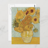 Van Gogh Sunflower Briefkaart (Voorkant / Achterkant)