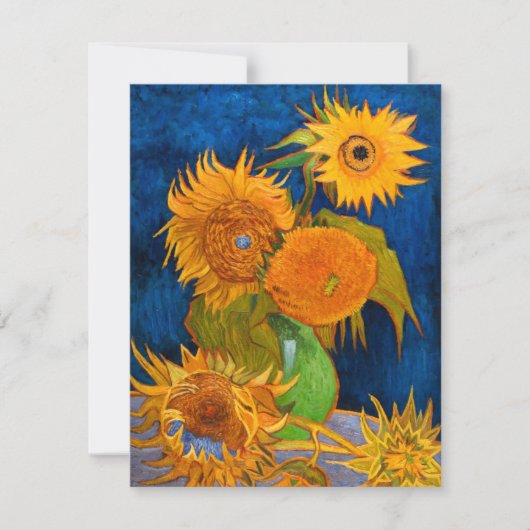 Van Gogh Sunflower Card (Voorkant)