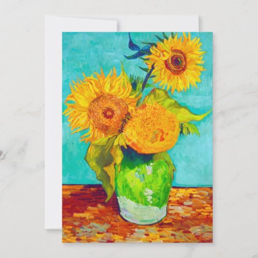 Van Gogh Sunflower Card (Voorkant)
