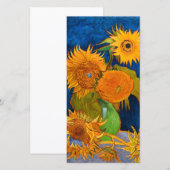 Van Gogh Sunflower Card (Voorkant / Achterkant)