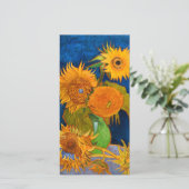 Van Gogh Sunflower Card (Staand voorkant)
