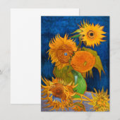 Van Gogh Sunflower Card (Voorkant / Achterkant)