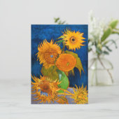 Van Gogh Sunflower Card (Staand voorkant)