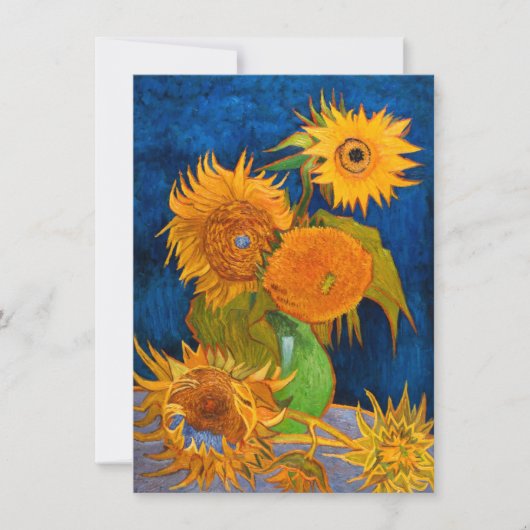 Van Gogh Sunflower Card (Voorkant)