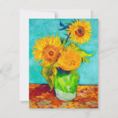 Van Gogh Sunflower Card (Voorkant)