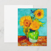 Van Gogh Sunflower Card (Voorkant / Achterkant)
