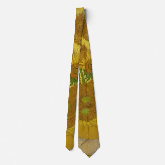 Van Gogh Sunflower Design Stropdas (Achterkant)