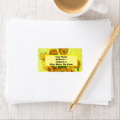 Van Gogh Sunflower Etiket (Insitu)