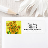 Van Gogh Sunflower Etiket (Insitu)