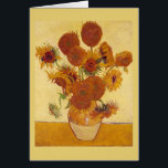 Van Gogh Sunflower (F454)  fijne kunst<br><div class="desc">Toch leven: Vase met vijftien zonnebloemen, Vincent van Gogh, Arles, augustus 1888. Vase met twaalf zonnebloemen is de vierde versie van de tweede zonnebloemen van Vincent van Gogh, die in augustus 1888 in Arles is geschilderd. Olie op doek, 93 x 73 cm. National Gallery, Londen. F 454, JH 1562 Vincent...</div>