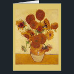 Van Gogh Sunflower (F454)  fijne kunst<br><div class="desc">Toch leven: Vase met vijftien zonnebloemen, Vincent van Gogh, Arles, augustus 1888. Vase met twaalf zonnebloemen is de vierde versie van de tweede zonnebloemen van Vincent van Gogh, die in augustus 1888 in Arles is geschilderd. Olie op doek, 93 x 73 cm. National Gallery, Londen. F 454, JH 1562 Vincent...</div>