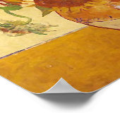 Van Gogh Sunflower (F454)  fijne kunst Poster (Hoek)