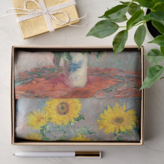 Van Gogh Sunflower Flowers Ontmanteling ontkoppeli Tissuepapier (Geschenk)