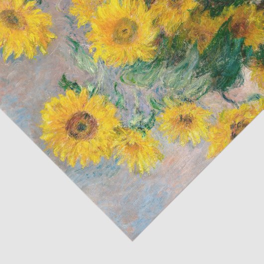 Van Gogh Sunflower Flowers Ontmanteling ontkoppeli Tissuepapier (Detail)
